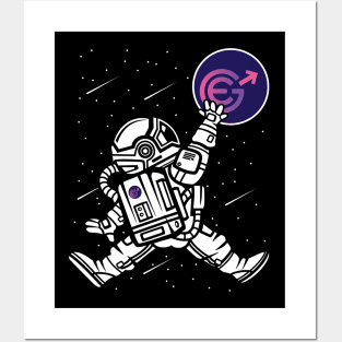 Astronaut Evergrow Crypto EGC Coin To The Moon Crypto Token Cryptocurrency Wallet Birthday Gift For Men Women Kids Posters and Art